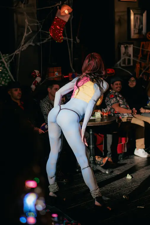 Burlesque costume portrait