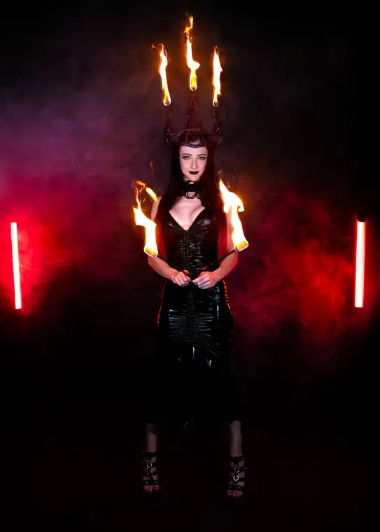 Burning crown headdress