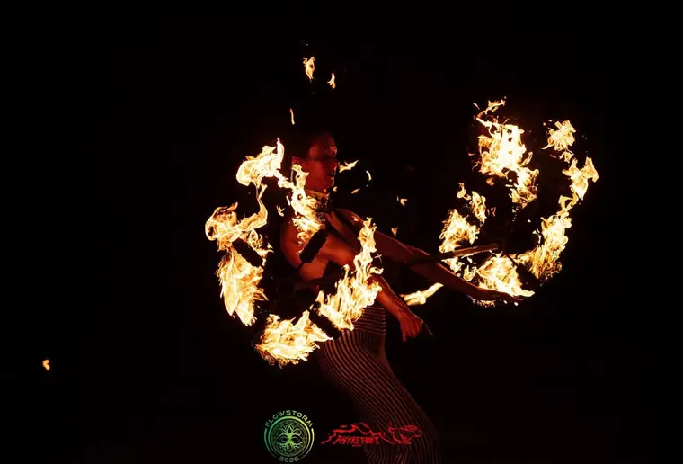 Fire dragon staff at Flowstorm