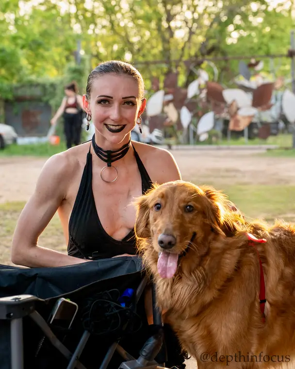 Caroline with a fellow instructor at Flowstorm