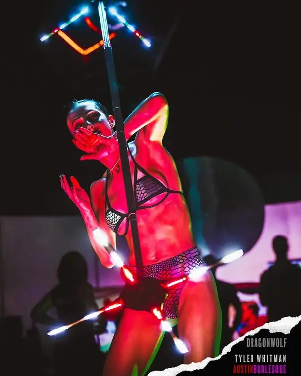 LED dragon staff