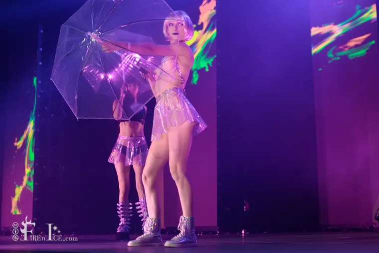 LED dancer at the Fetish and Fantasy Ball