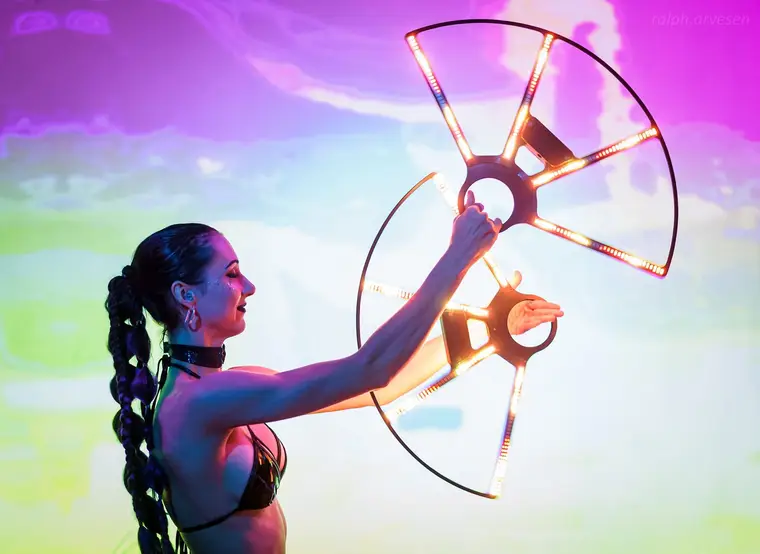 Programmable LED fans
