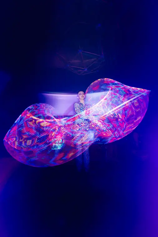 LED hoop at Art Explosion