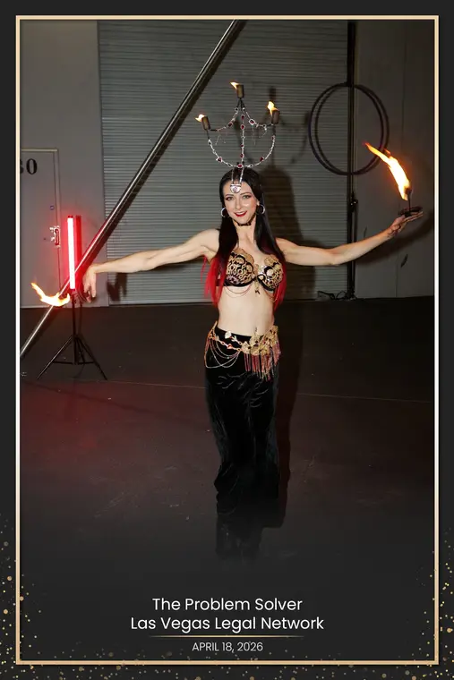 Palm torches with a fire headdress